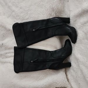 Halogen Nordstrom Brianna Tall Leather Heeled Boots